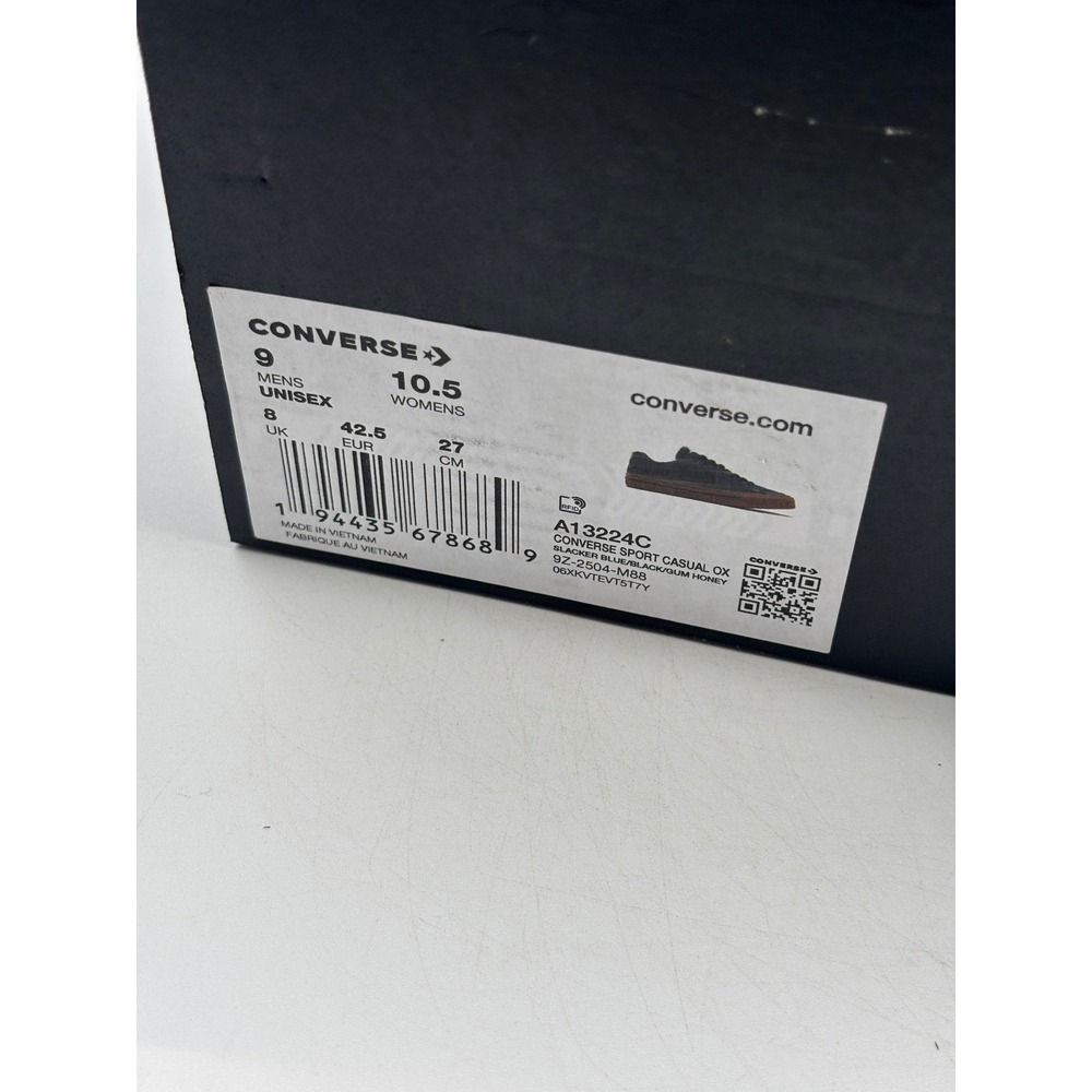 Converse Sport Casual Ox Shoes Men Size 9 Blue Black Casual A13224C - Picture 8 of 9